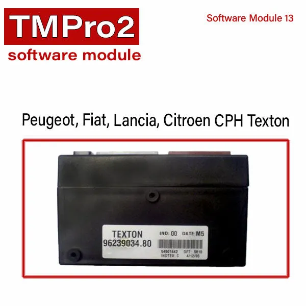 TM Pro 2 - Software Modules - Stellantis Group - Alfa Romeo - Chrysler - Citroën - Dodge - Fiat - Jeep -  Lancia - Maserati - Opel