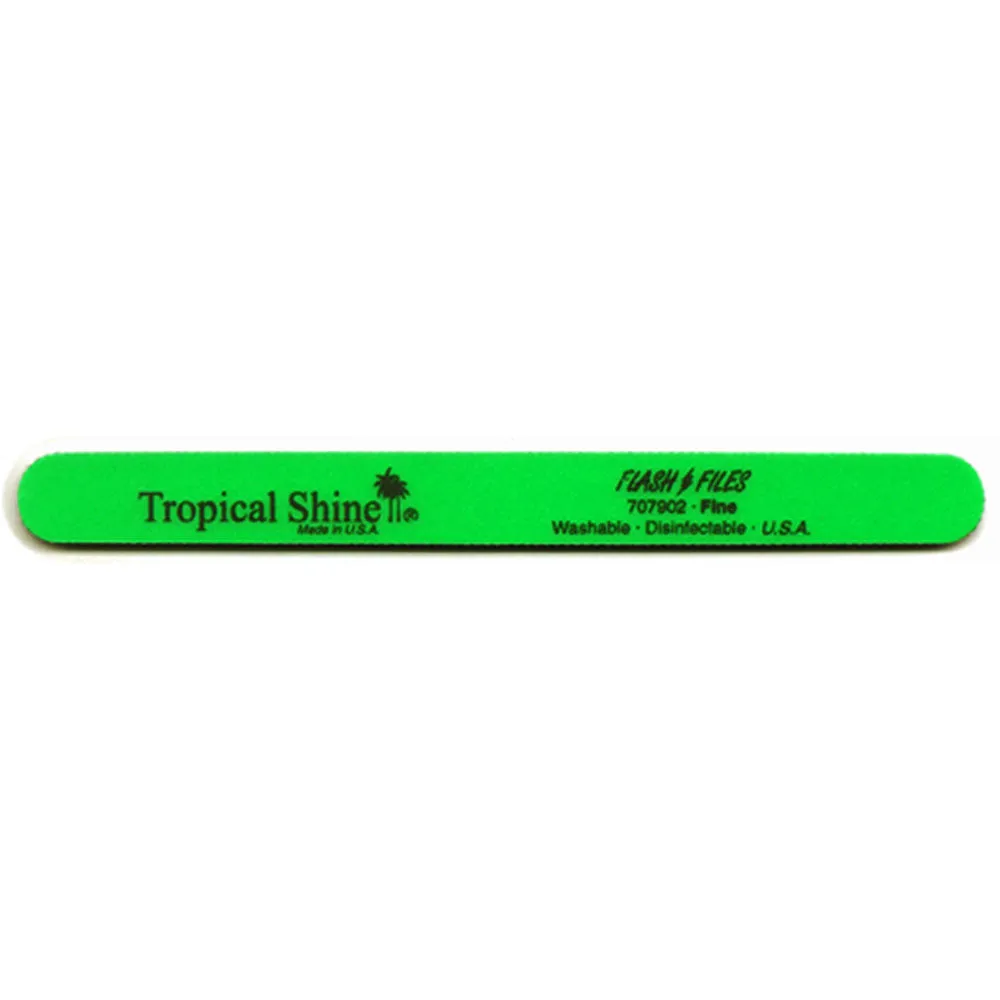 Tropical Shine - Green Flash File - Fine 240 Washable Disinfectable