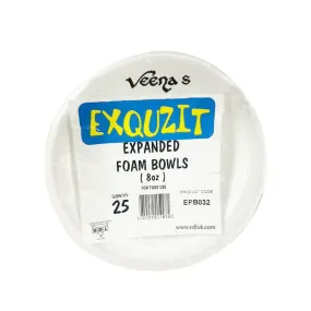 Udl Exquzit Expanded Foam Bowls 80z (EPB032)