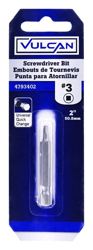 Vulcan 306001OR Screwdriver Bit, Hex Shank, S2 Chrome Molybdenum Steel :CD: QUANTITY: 1