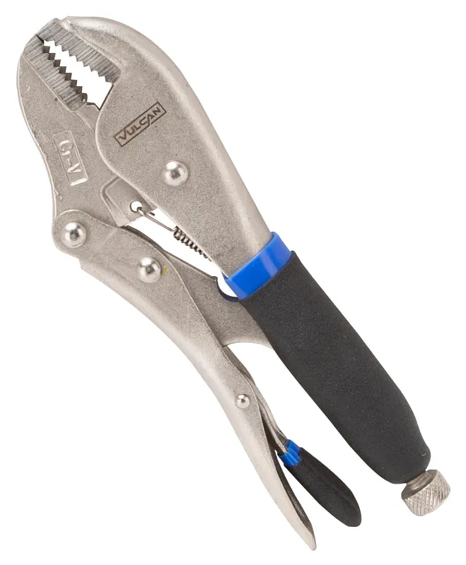 Vulcan JL-NP021 Locking Plier, 7 in OAL, Molded Grip Handle :EA: QUANTITY: 1