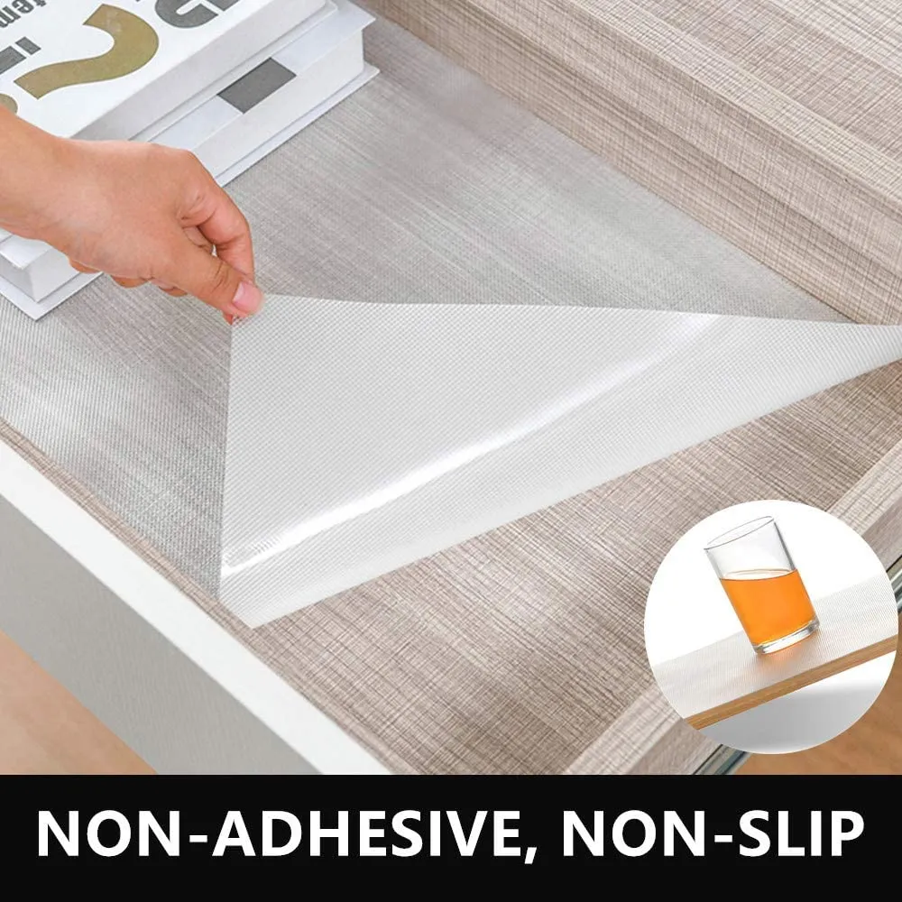 Washable Shelf Liners For Kitchen (Transparent )