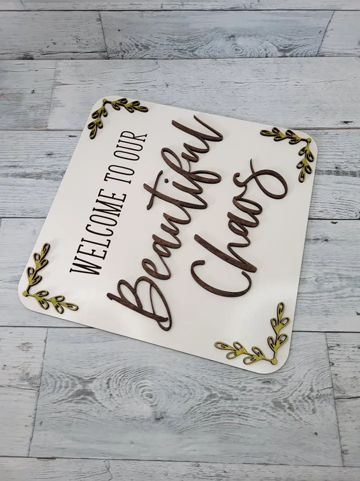 Welcome to our Beautiful Chaos Laser Ready SVG File Glowforge