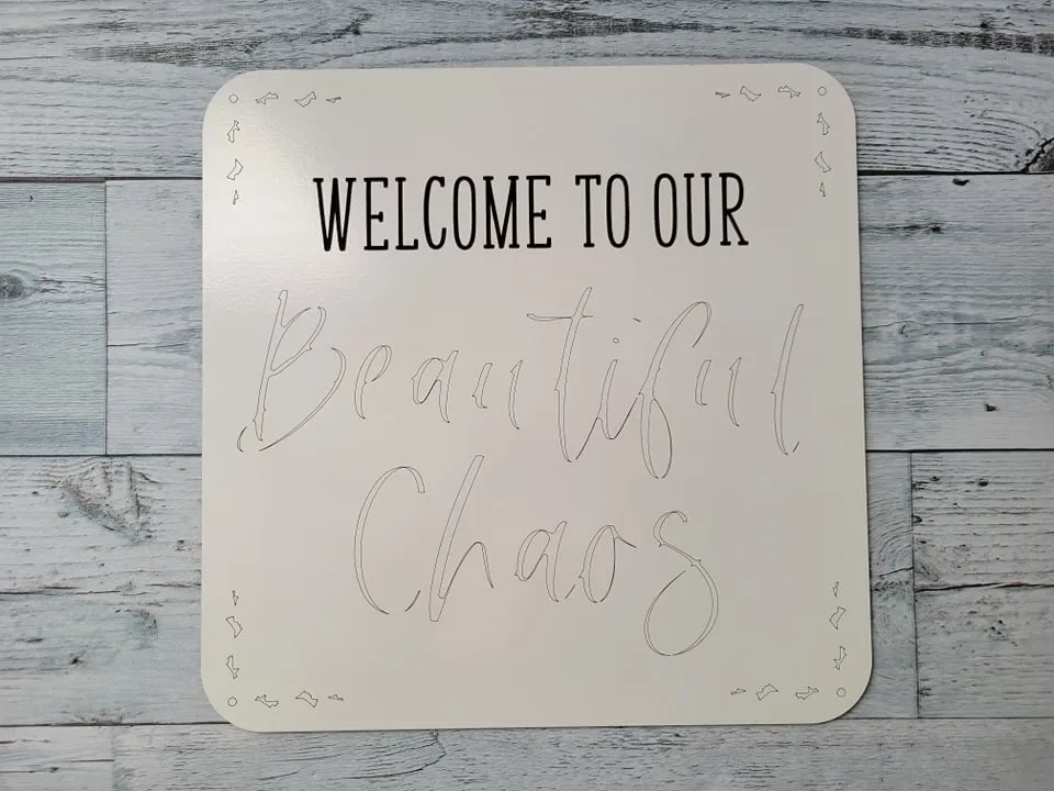 Welcome to our Beautiful Chaos Laser Ready SVG File Glowforge