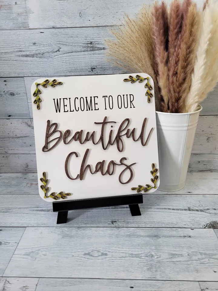 Welcome to our Beautiful Chaos Laser Ready SVG File Glowforge