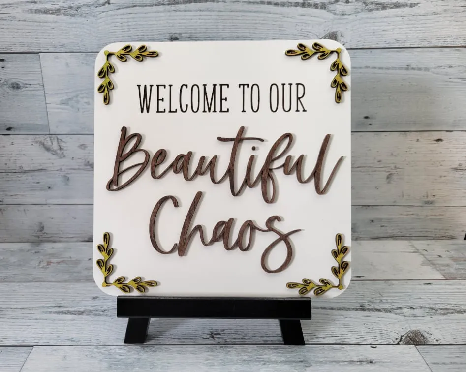 Welcome to our Beautiful Chaos Laser Ready SVG File Glowforge