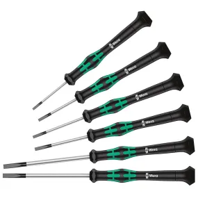 Wera 05118150001 2035/6 Kraftform Micro Electronic Applications Slot/Phillips Screwdriver Set (6-Piece)