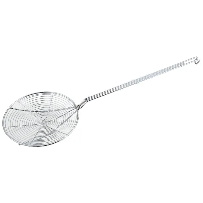 Winco SCF-9 9" Nickel-Plated Spiral Wire Skimmer