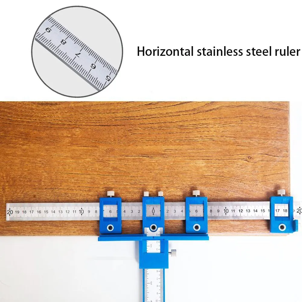 Woodworking Drill Punch Locator Jig Drill Guide Cabinet Handle Knob Template Locator Hole Punch Tool for Woodworking Dropship