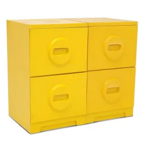 Yellow Plastic File Cabinet