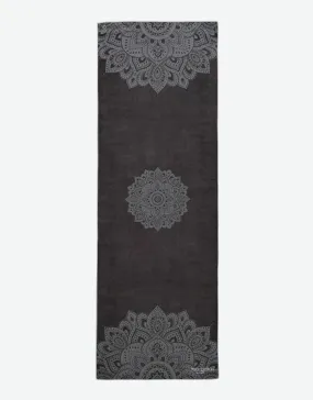 Yoga Mat Towel - Mandala Black - Ultra-Grippy, Moisture Absorbing & Quick-Dry