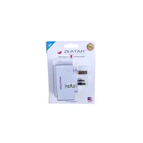 Zeatar Adaptor 2-Pin 4 Way Surge